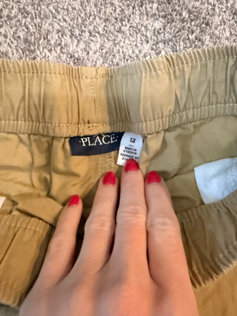 The Children's Place Khaki Elastic-Waist Boys Shorts